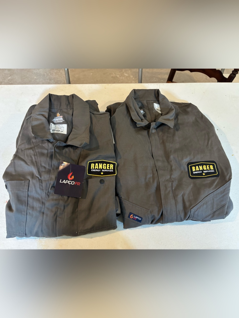 Lapco FR Ranger Embroidered Work Coveralls- Dark Gray